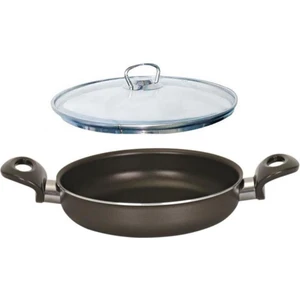 Onyx Teflon Sahan 22 cm Cam Kapaklı