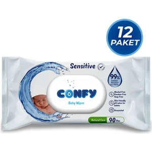 Premium Sensitive Islak Mendil 90 Adet (12 Paket )