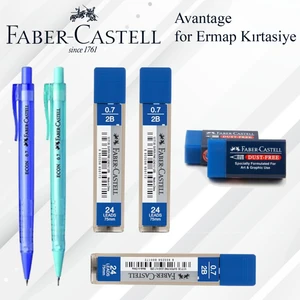 Faber Castell Uçlu Kalem Silgi ve Uç Okul Seti