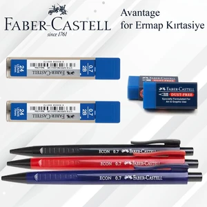 Faber Castell Uçlu Kalem Silgi ve Uç Okul Seti