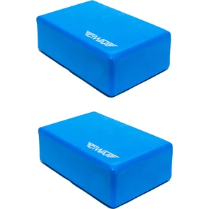 CWA-2276 Çiftli Yoga Blok - 2 Adet Yoga Block - Eva Yoga Bloğu Seti Mavi
