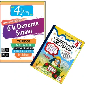 Ata Yayıncılık 4. Sınıf 6'Lı Deneme Sınavı+Okuduğumu Anlıyorum Kitabı