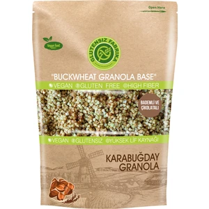 Glutensiz Fabrika Yulaf Karabuğday Granola 300 gr (Badem ve Çikolatalı)