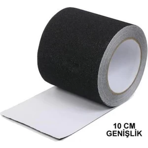 Tik Paket 10CM, ( 100MM )Siyah Merdiven ve Zemin Kaydırmaz Kaymaz Bant 25 Metre