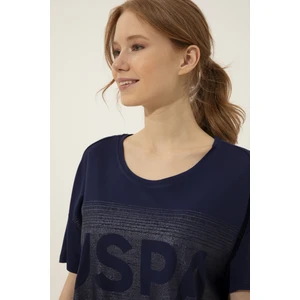 U.S. Polo Assn. Kadın Lacivert T-Shirt 50249033-VR033
