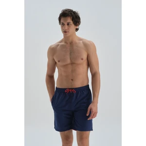 Lacivert Mıcro Orta Düz Şort