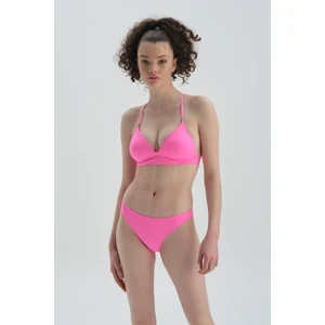 Neon Pembe Düşük Bel Bikini Alt