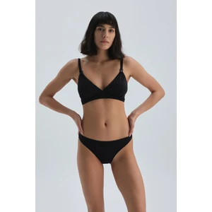 Siyah Emzirme Bikini Üst