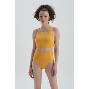 Sarı Yüksek Bel Bikini Alt