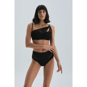 Siyah Straplez Kaplı Bikini Üst (Tak Çık)