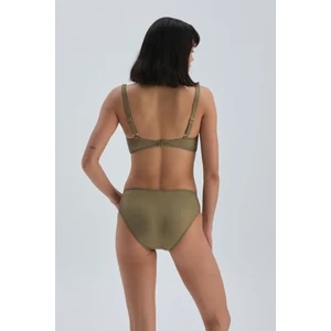 Yeşil Toparlayıcı Yüksek Bel Bikini Alt
