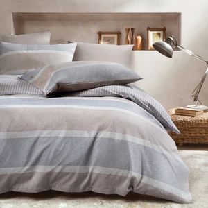 Bedding Perla Tek Kişilik İpliği Boyalı Nevresim Takımı - Kahverengi