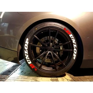 Dunlop Beyaz Kalıcı Lastik Yazısı Dunlop Sticker 8 Kit Büyük Boy
