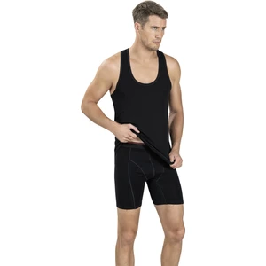 Erkek Siyah Pamuklu Likralı Atlet 147