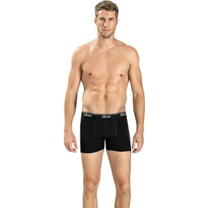 Erkek Siyah Pamuklu Likralı Boxer 156