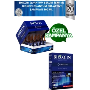 Quantum Serum 15x6 Ml+Quantum Bio Activ Şampuan Kuru-Normal Saçlar Için 300 Ml