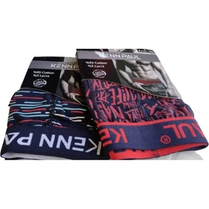 Kenn Paul Erkek Dijital Baskılı Cotton Pamuk Ikili Boxer KP202