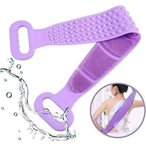 Neler Geldi Neler Banyo Sırt Kesesi Çift Taraflı Silikon Cilt Temizleme Fırçası Banyo Lif I 60 cm