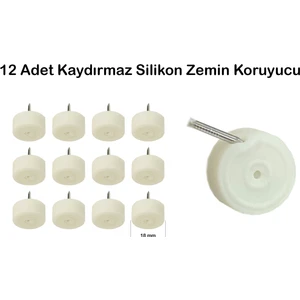 Çivili Masa Sandalye Zemin Koruyucu Beyaz Yumuşak