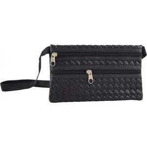 Lastikli Orta Boy Günlük Bel Çantası Orta Boy Siyah