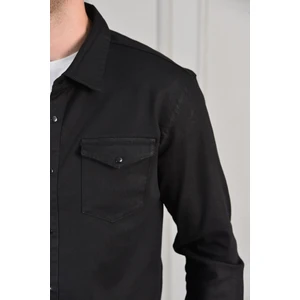 Erkek Slım ( Rahat Kalıp ) Kot Gömlek