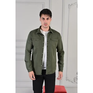 Erkek Slım ( Rahat Kalıp ) Kot Gömlek