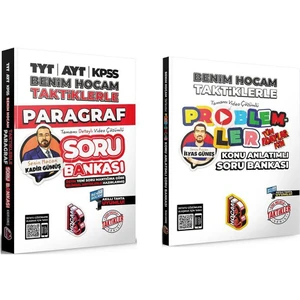 Benim Hocam Taktiklerle Paragraf ve Problemler Soru Bankası Seti 2 Kitap