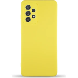 Case World Samsung Galaxy A23 ile Uyumlu Kapak Içi Kadife Kamera Korumalı Lansman Silikon ile Uyumlu Kılıf - Sarı