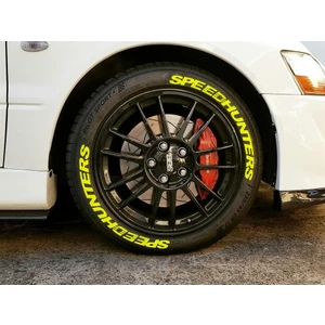 Speedhunters Sarı Kalıcı Lastik Yazısı Speedhunters Sticker 8 Kit