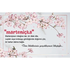 Tellgraf Reklam Hizmetleri Marteniçka Kartı (5,5x8,5 cm 100 Adet) Ipsizdir