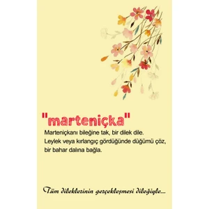 Tellgraf Reklam Hizmetleri Marteniçka Kartı (5,5x8,5 cm 100 Adet) Ipsizdir