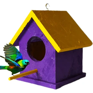 Ncy Home Ahşap Kuş Yuvası Dış Mekan Suya Dayanıklı