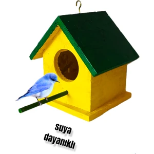 Ncy Home Ahşap Kuş Yuvası Dış Mekan Suya Dayanıklı