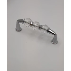 Mutfak Dolap Çekmece Kapak Mobilya Kulbu 64 mm Lüks Metal Kulp (Krom Renk)