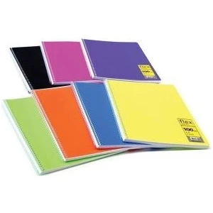 A5 96 Yaprak Spiralli Çizgili Karton Kapak Defter