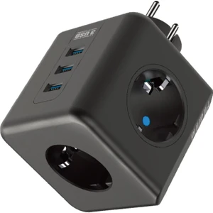 Termal Akım Korumalı Isıya Dayanıklı 3'lü Duvar Tipi Priz 3 x USB