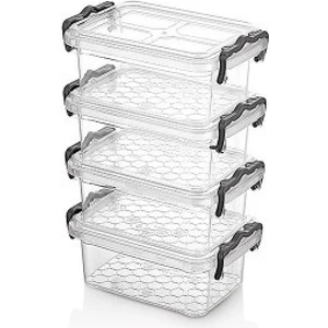 4'lü Mini Kiler Saklama Kabı Seti (0,30 Lt X4)