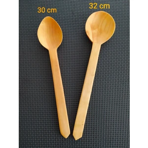 Ncy  Trabzon Bölgesi El Yapımı Hakiki Şimşir Kaşığı 2'li Takım