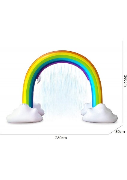 FY002 Gökkuşağı Arch Sprinkler Çocuklar Su Oyuncak Renkli (Yurt Dışından)