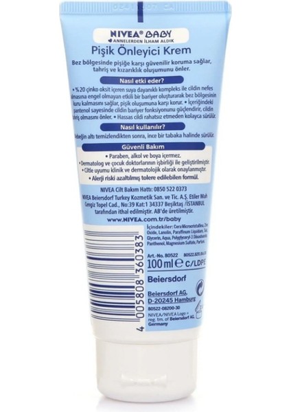 Baby Pişik Kremi 100ML fiyatları