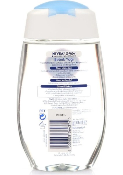 Baby Yağ 200ML fiyatları