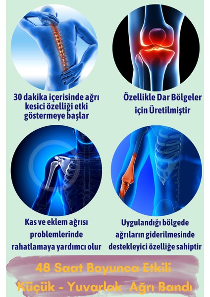 Kol Diz Kol El Çene Ayak Yuvarlak Bandı 72'li Sporcu Bant