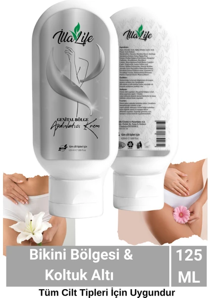 İlla Life Genital Bikini Diz Koltuk Altı   Krem 125ml