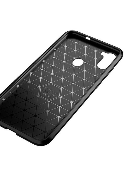 Samsung Galaxy M11 Karbon Görünüm Negro Silikon Kılıf Kırılmaz Ekran Koruyucu modelleri