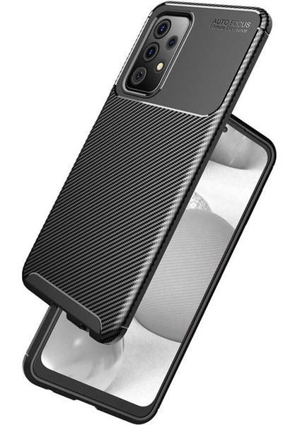 Samsung Galaxy A52 Karbon Görünüm Negro Silikon Kılıf Ekran Koruyucu fırsatları