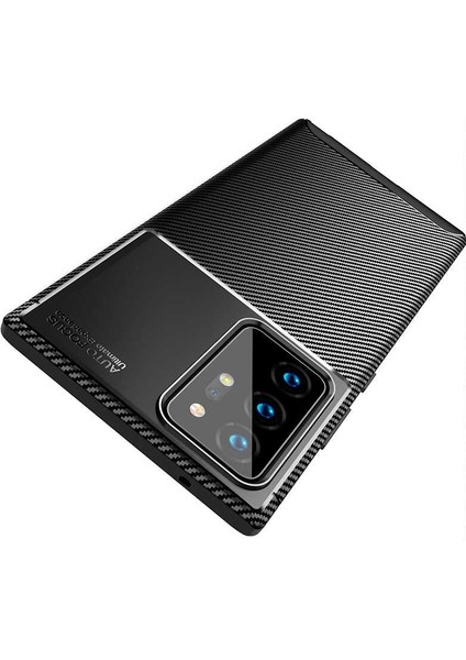 Samsung Galaxy Note 20 Ultra Karbon Görünüm Negro Silikon Kılıf Ekran Koruyucu modelleri