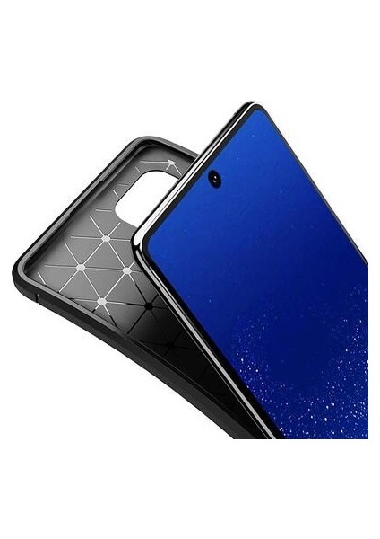 Samsung Galaxy S10 Lite Karbon Görünüm Negro Silikon Kılıf Ekran Koruyucu fiyatları