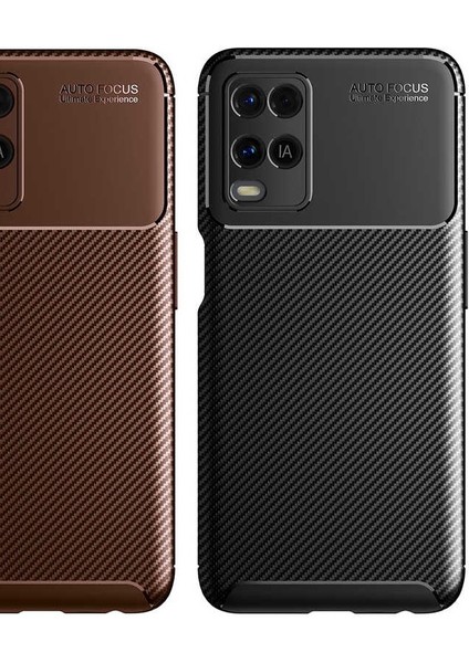 Oppo A54 Karbon Görünüm Negro Silikon Kılıf Ekran Koruyucu modelleri