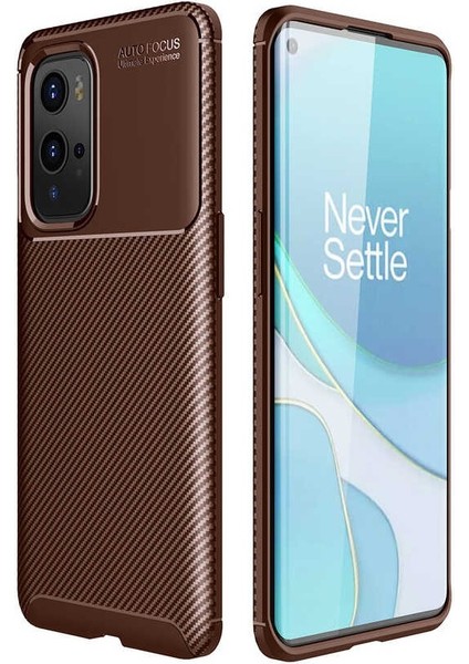 One Plus 9 Pro Karbon Görünüm Negro Silikon Kılıf Ekran Koruyucu