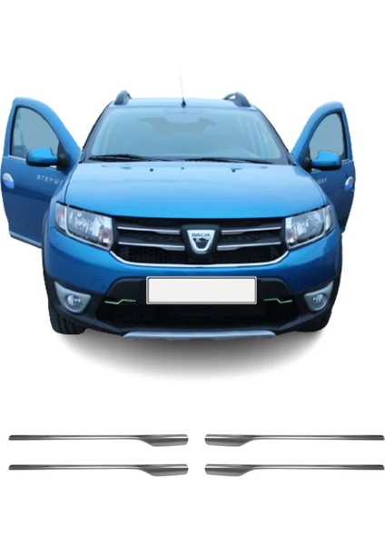 A&G Tuning Dacia Sandero Krom Ön Panjur (4parça) 2012-2016 Paslanmaz Çelik